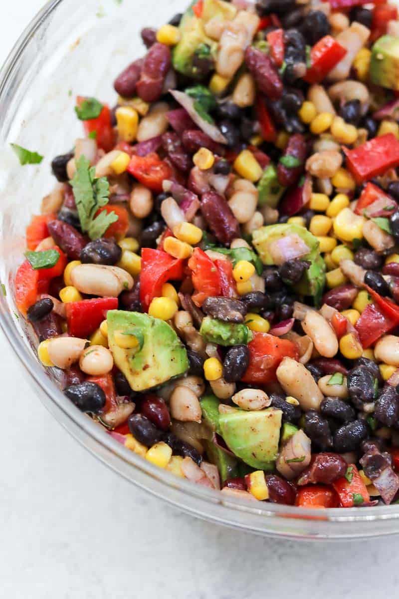 Mexican Three Bean Salad | Eat With Clarity Sides