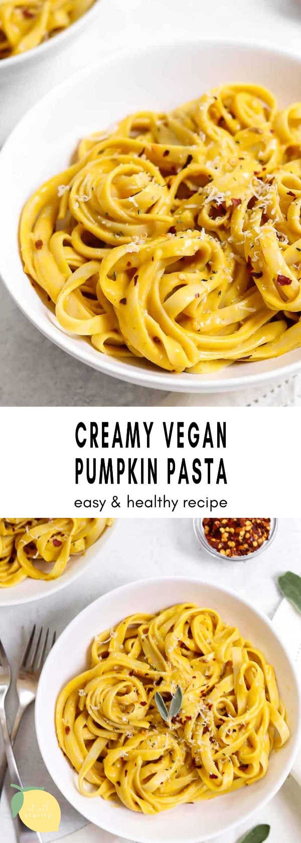 Vegan Pumpkin Pasta (In 20 minutes!) | Eat With Clarity
