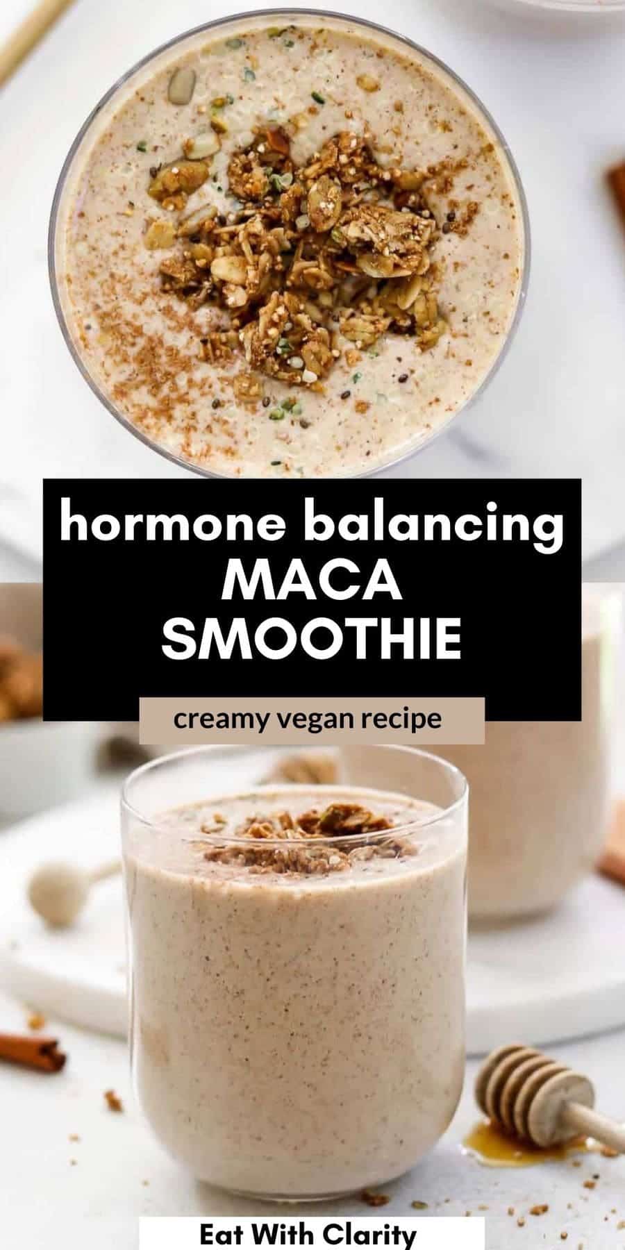 The Best Creamy Maca Smoothie | Eat With Clarity