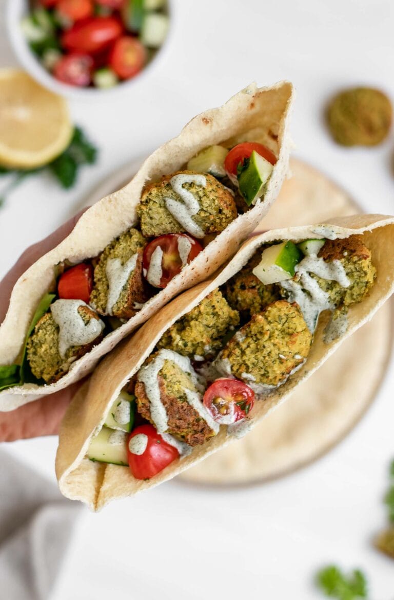 Easy Baked Vegan Falafel (Gluten Free) | Eat With Clarity