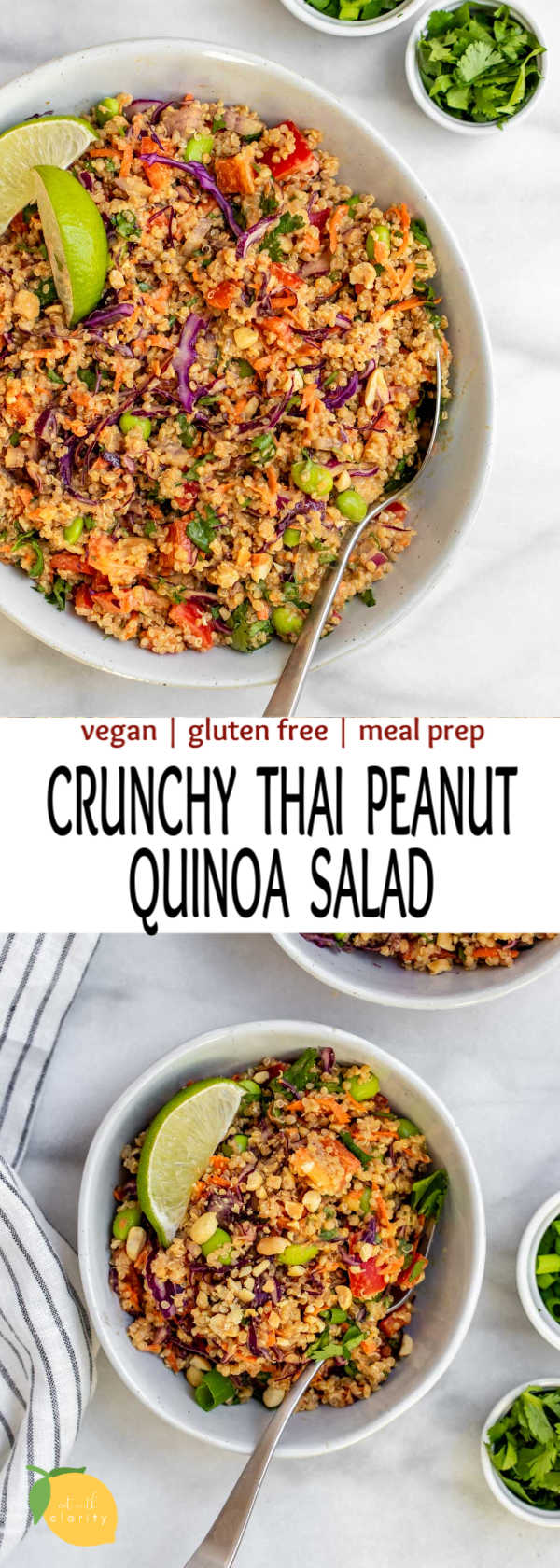 Thai Quinoa Salad (Vegan & GF) | Eat With Clarity