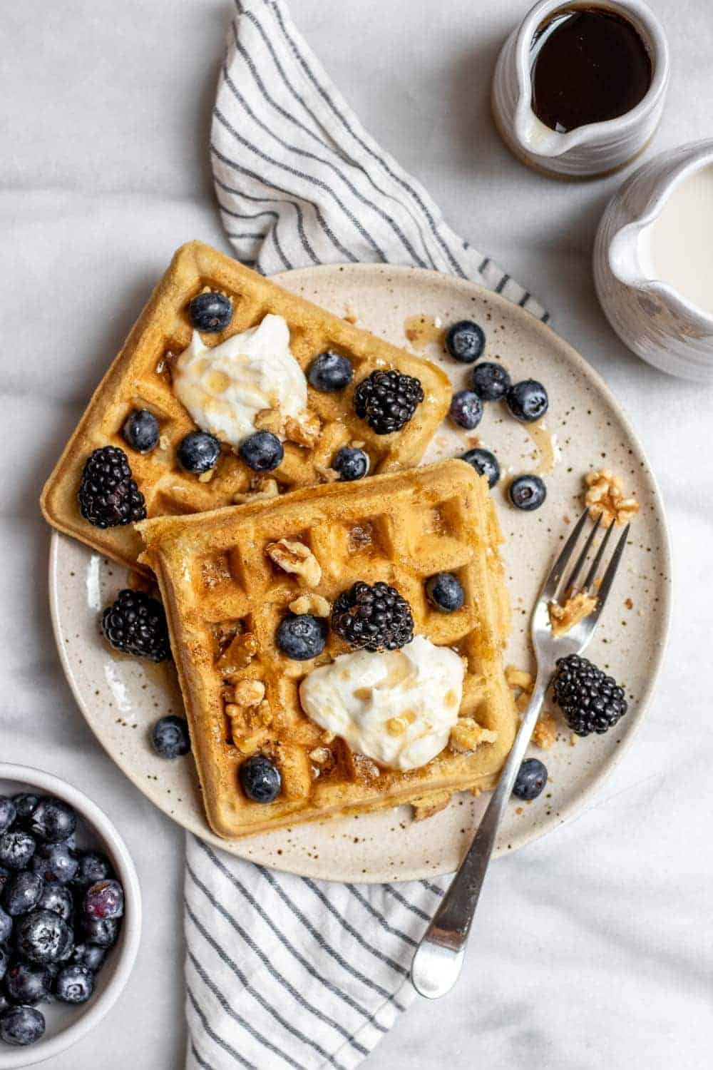 Best Ever Almond Flour Waffles (Paleo/Vegan) | Eat With Clarity