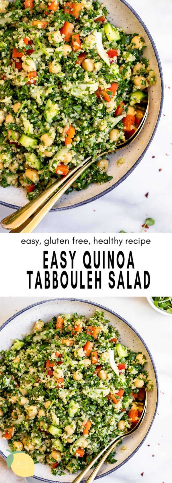 Easy Quinoa Tabbouleh Salad (Gluten Free) | Eat With Clarity
