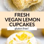 Fresh Vegan Lemon Cupcakes | Eat With Clarity Desserts