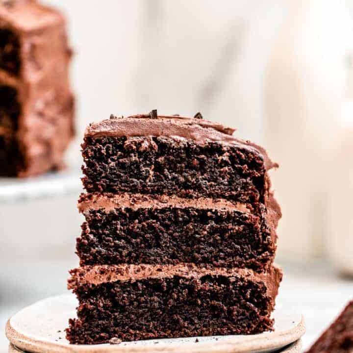 Almond Flour Chocolate Cake (Rich & Easy Recipe!) | Eat With Clarity