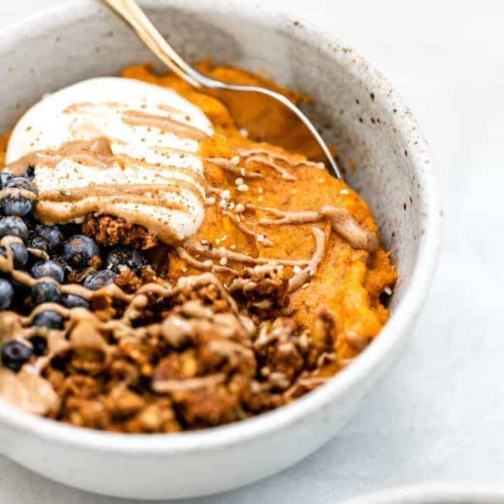 Fluffy Paleo Sweet Potato Breakfast Bowl | Eat With Clarity