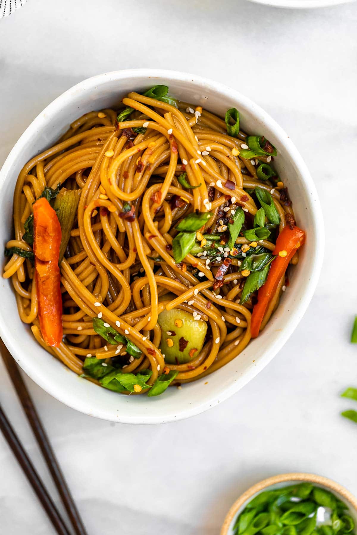 Teriyaki Stir Fry Noodles | Eat With Clarity Recipes