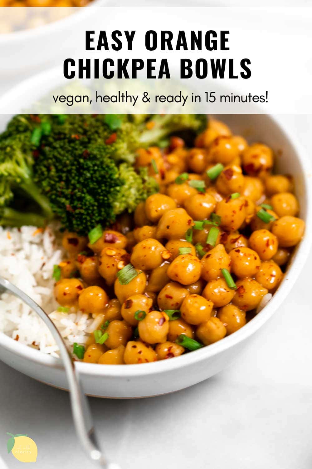 Vegan Orange Chickpea Bowl | Eat With Clarity Recipes