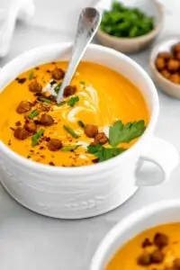vegan butternut squash soup.