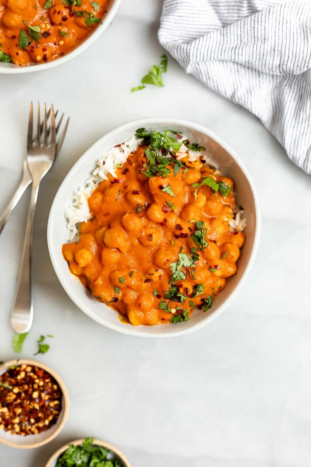 One Pot Vegan Thai Red Chickpea Curry - Eat With Clarity