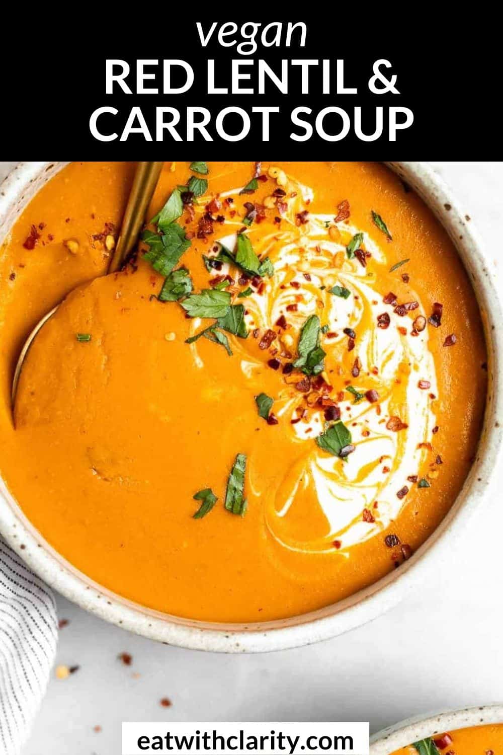 Carrot and Red Lentil Soup - Eat With Clarity