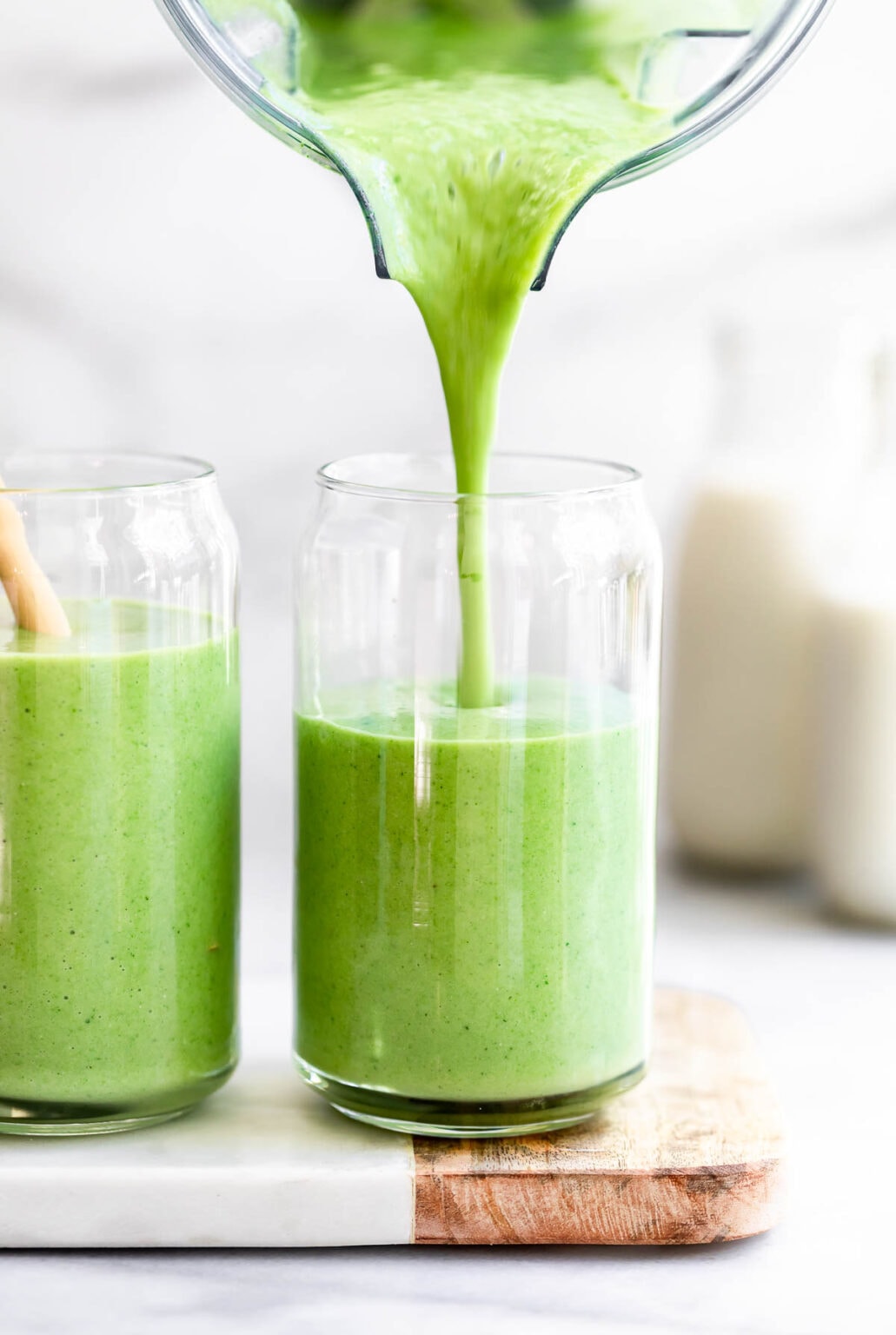 Tropical Green Broccoli Smoothie - Eat With Clarity