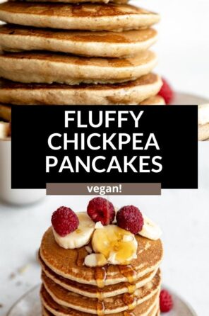 Vegan Chickpea Flour Pancakes - Eat With Clarity