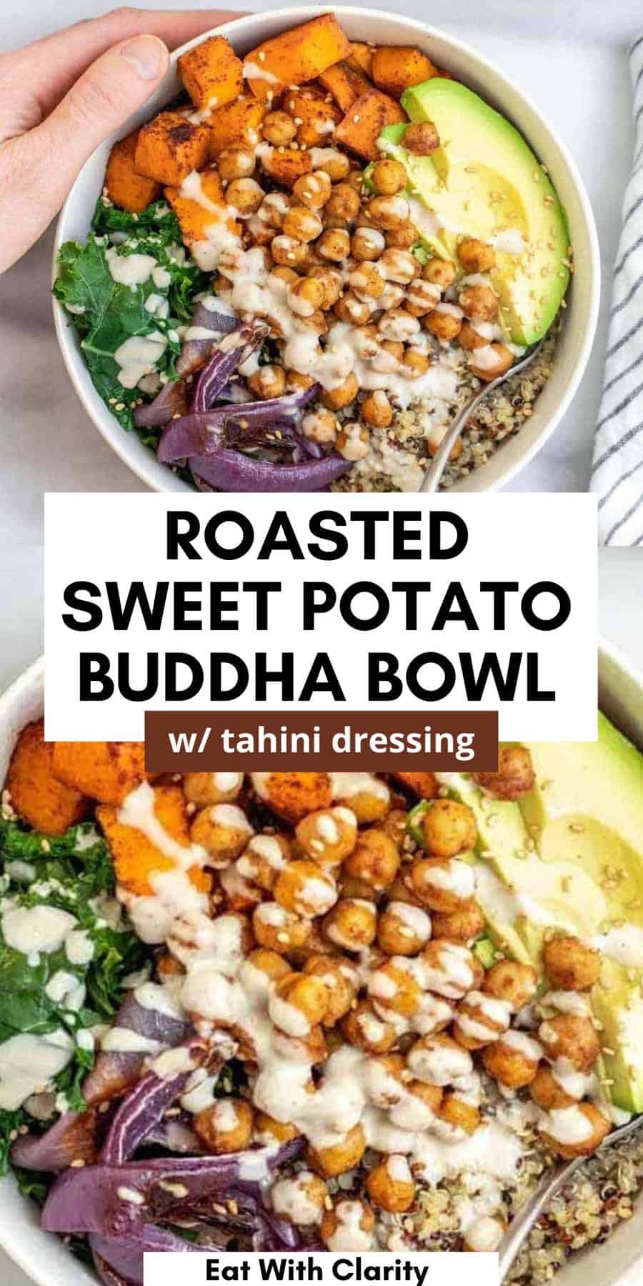 Sweet Potato Chickpea Buddha Bowl - Eat With Clarity