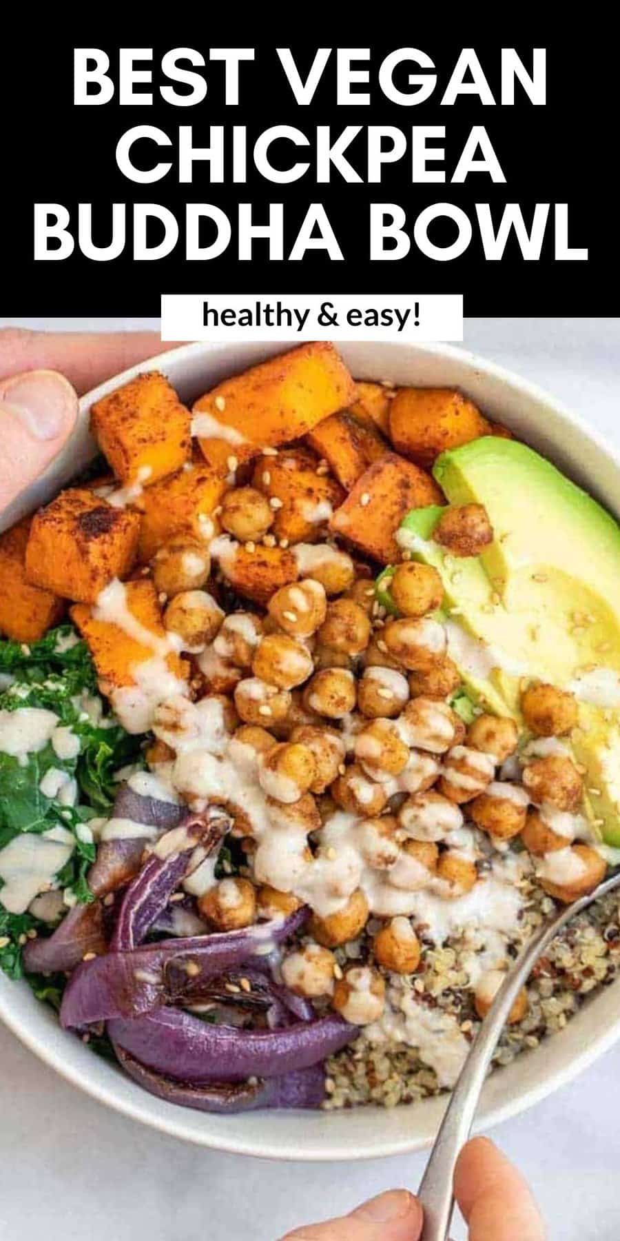 Sweet Potato Chickpea Buddha Bowl - Eat With Clarity
