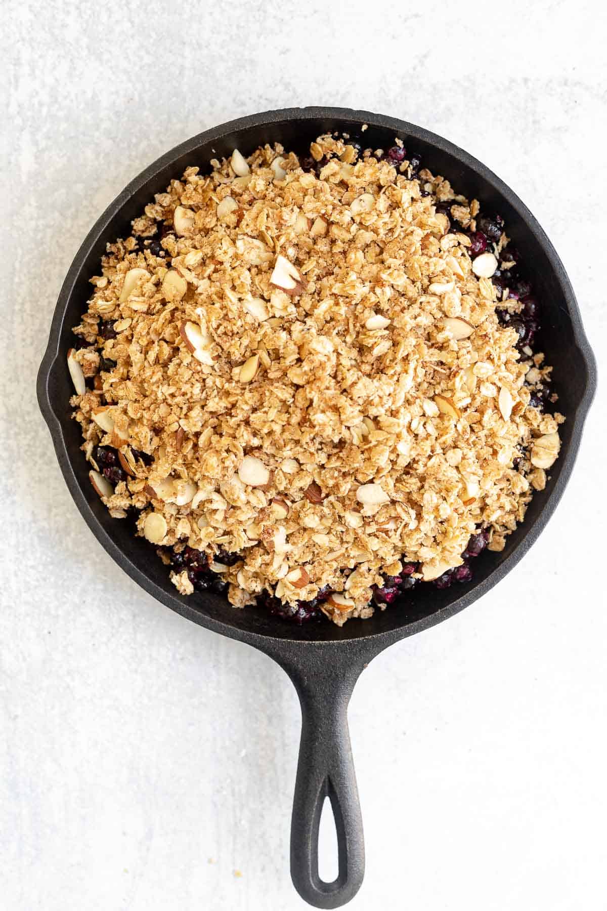 Healthy Gluten Free Blueberry Crisp | Eat With Clarity