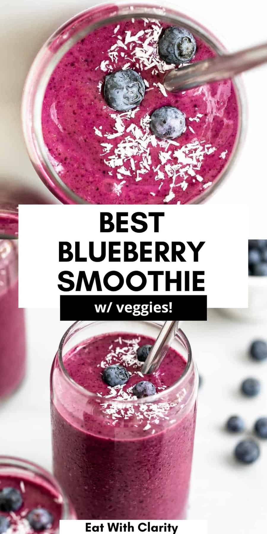 Blueberry Cauliflower Smoothie - Eat With Clarity
