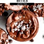 brownie bites with sea salt