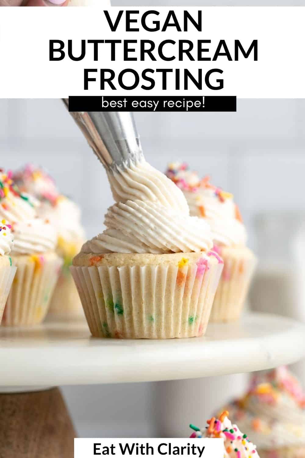 Classic Vegan Buttercream Frosting | Eat With Clarity