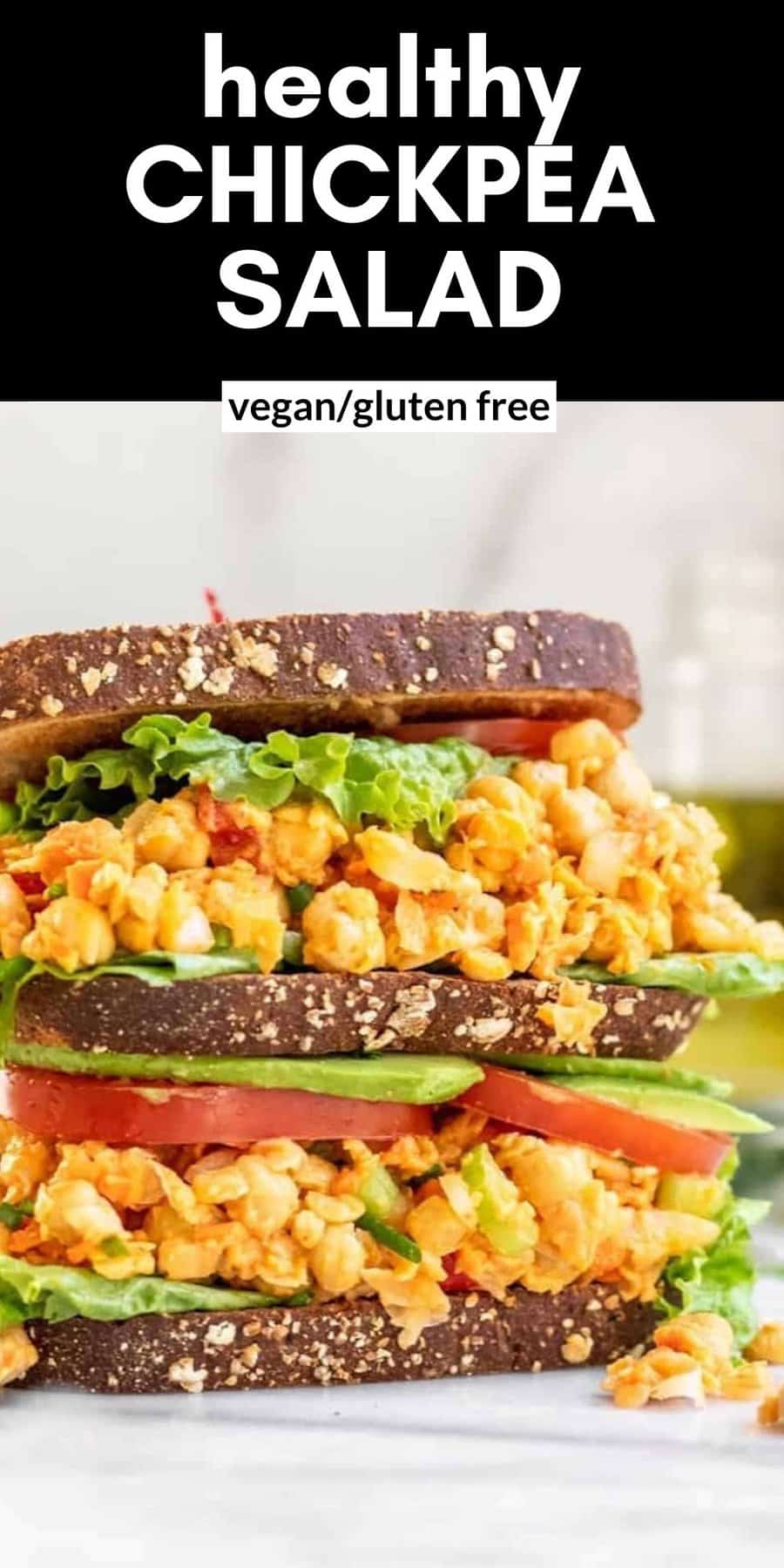 Spicy Vegan Chickpea Salad - Eat With Clarity