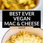 Baked vegan mac and cheese pinterest