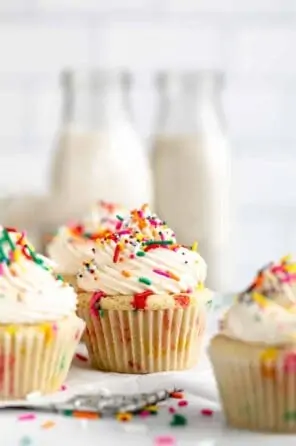 Vegan Gluten Free Funfetti Cupcakes