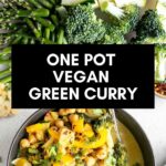 vegan thai green chickpea curry