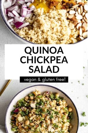 quinoa chickpea salad pin