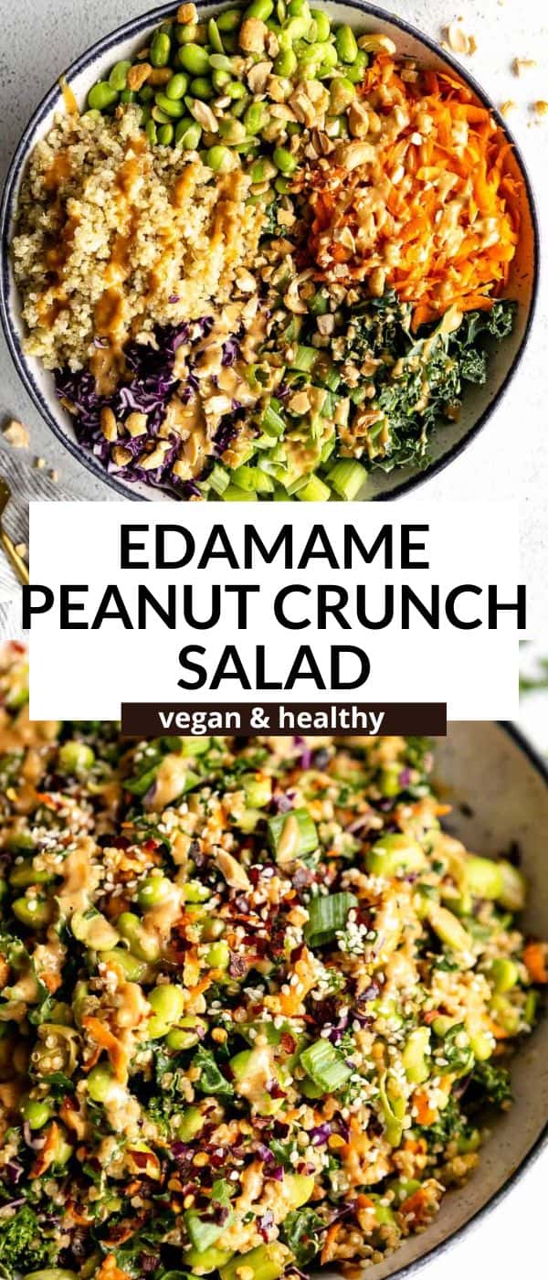 Edamame Peanut Crunch Salad - Eat With Clarity