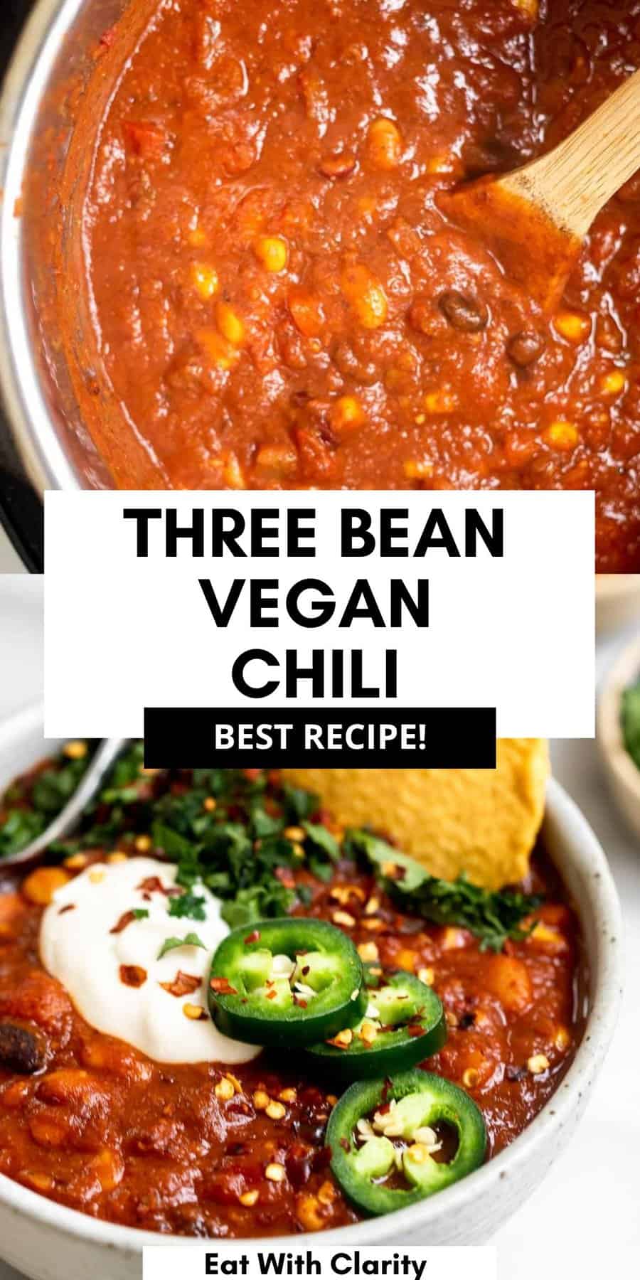 Instant Pot Vegan Chili - Eat With Clarity