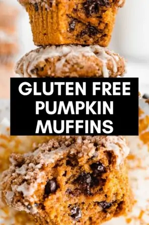 gluten free pumpkin muffins with chocolate