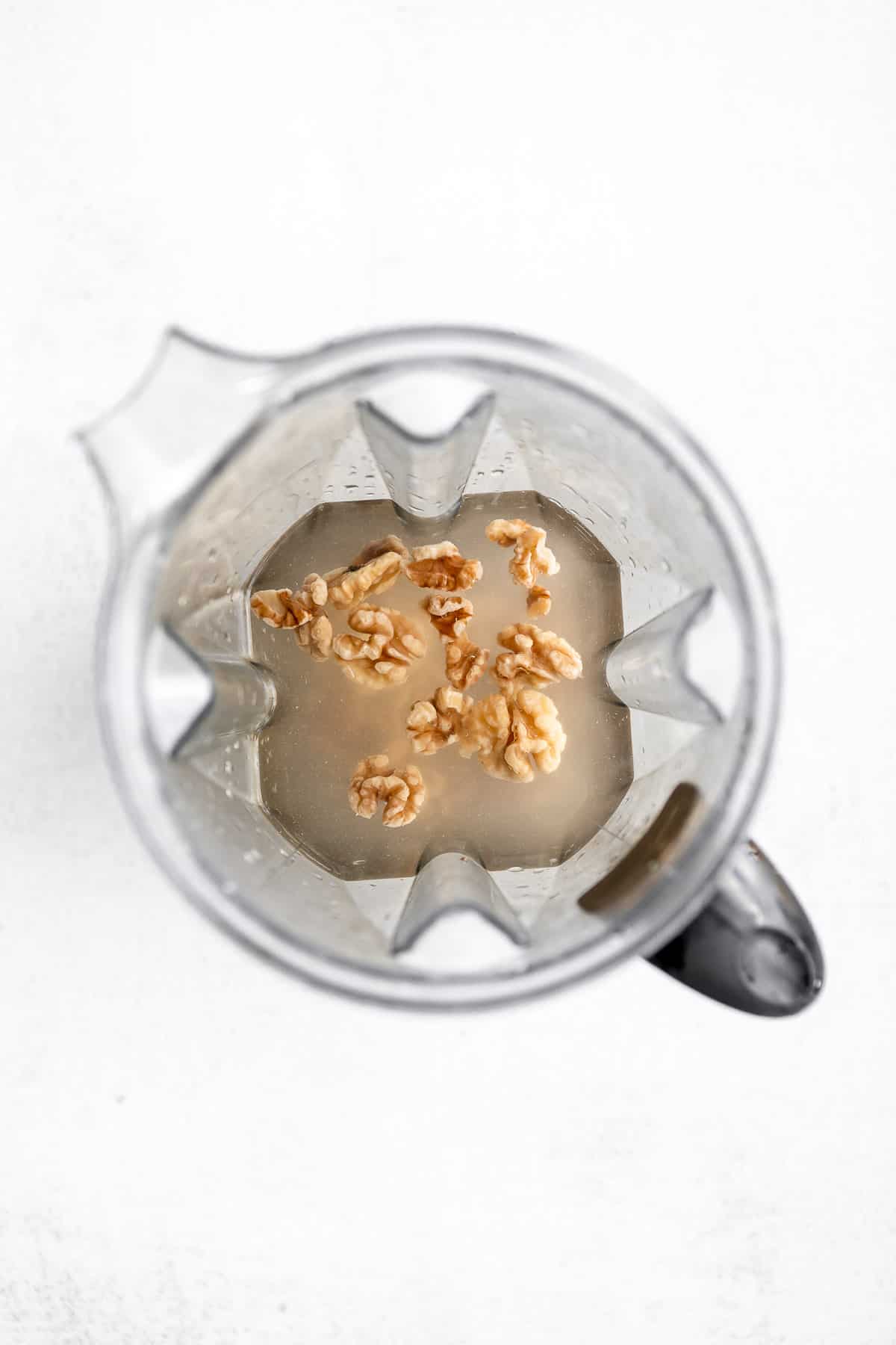 nuts in a blender with water