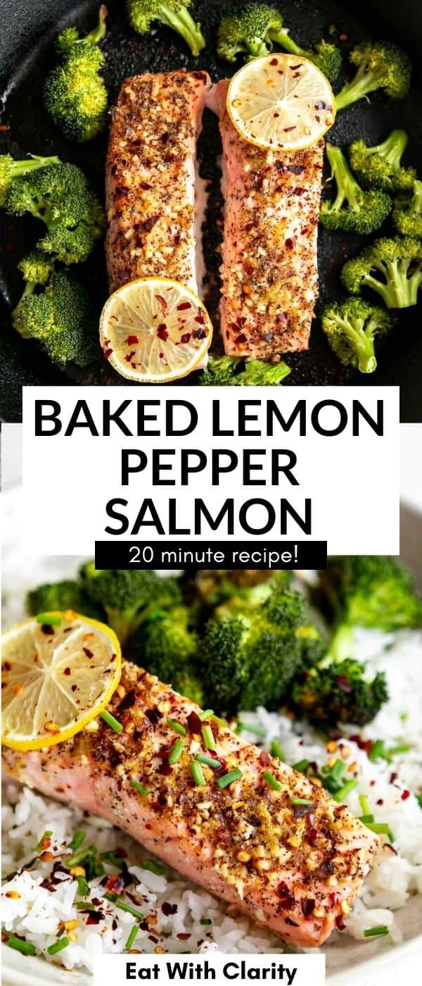 Baked Lemon Pepper Salmon - Eat With Clarity
