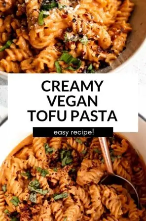 creamy vegan tomato pasta