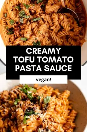 tomato tofu pasta vegan