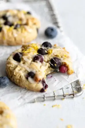Vegan Lemon Blueberry Cookies