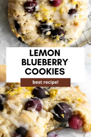 Vegan Lemon Blueberry Cookies - Eat With Clarity