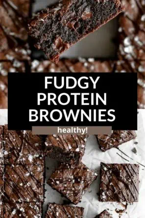 Homemade Fudgy Protein Brownies with M&Ms- Amee's Savory Dish