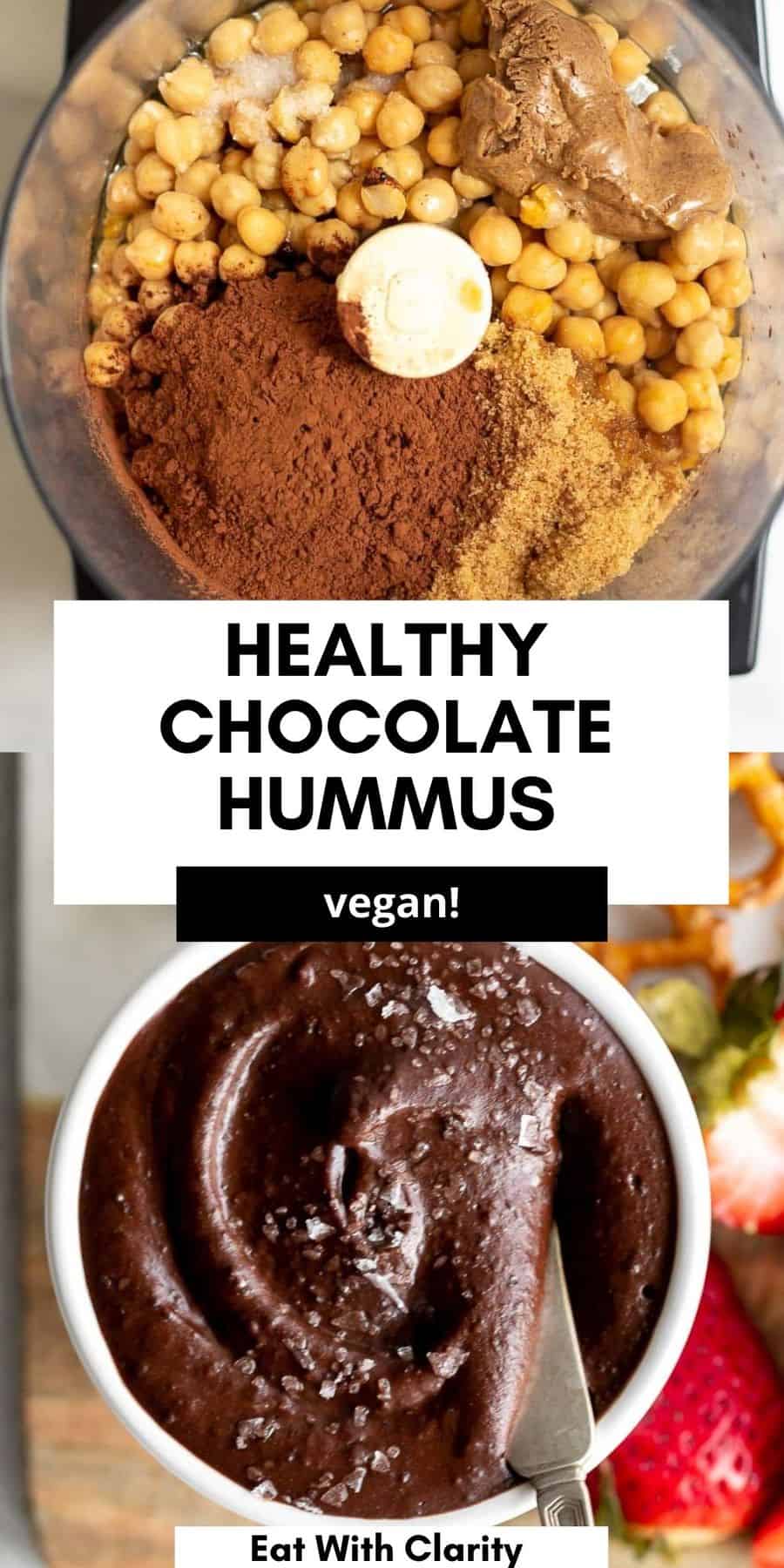 Brownie Batter Chocolate Hummus - Eat With Clarity