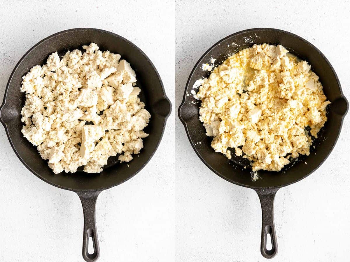 two images showing how to make the recipe