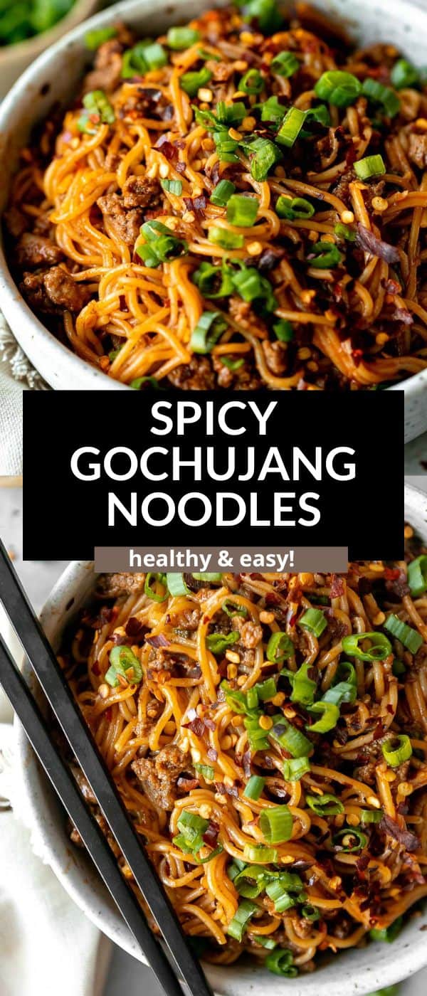 Spicy Korean Gochujang Noodles - Eat With Clarity