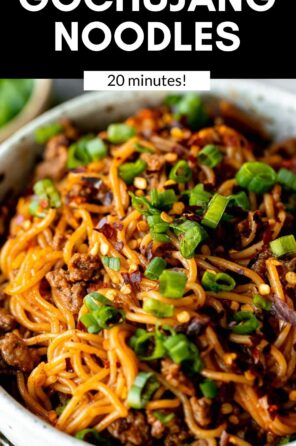 Spicy Korean Gochujang Noodles - Eat With Clarity