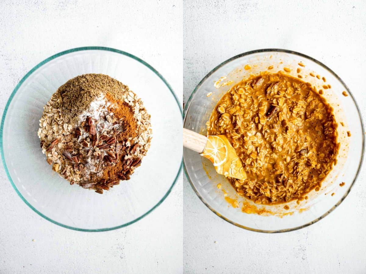 two images showing how to make the recipe 