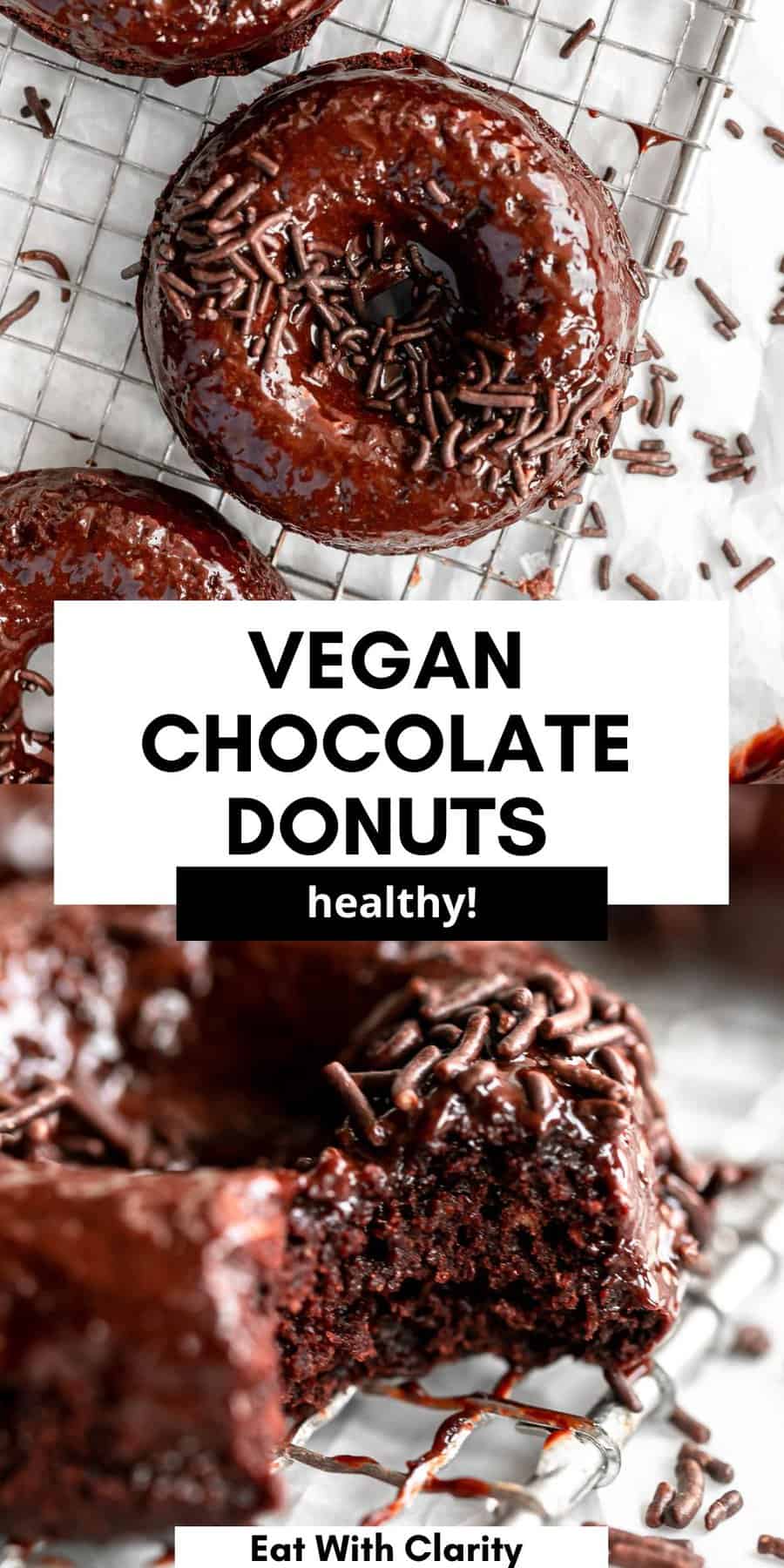 Vegan Gluten Free Chocolate Donuts - Eat With Clarity