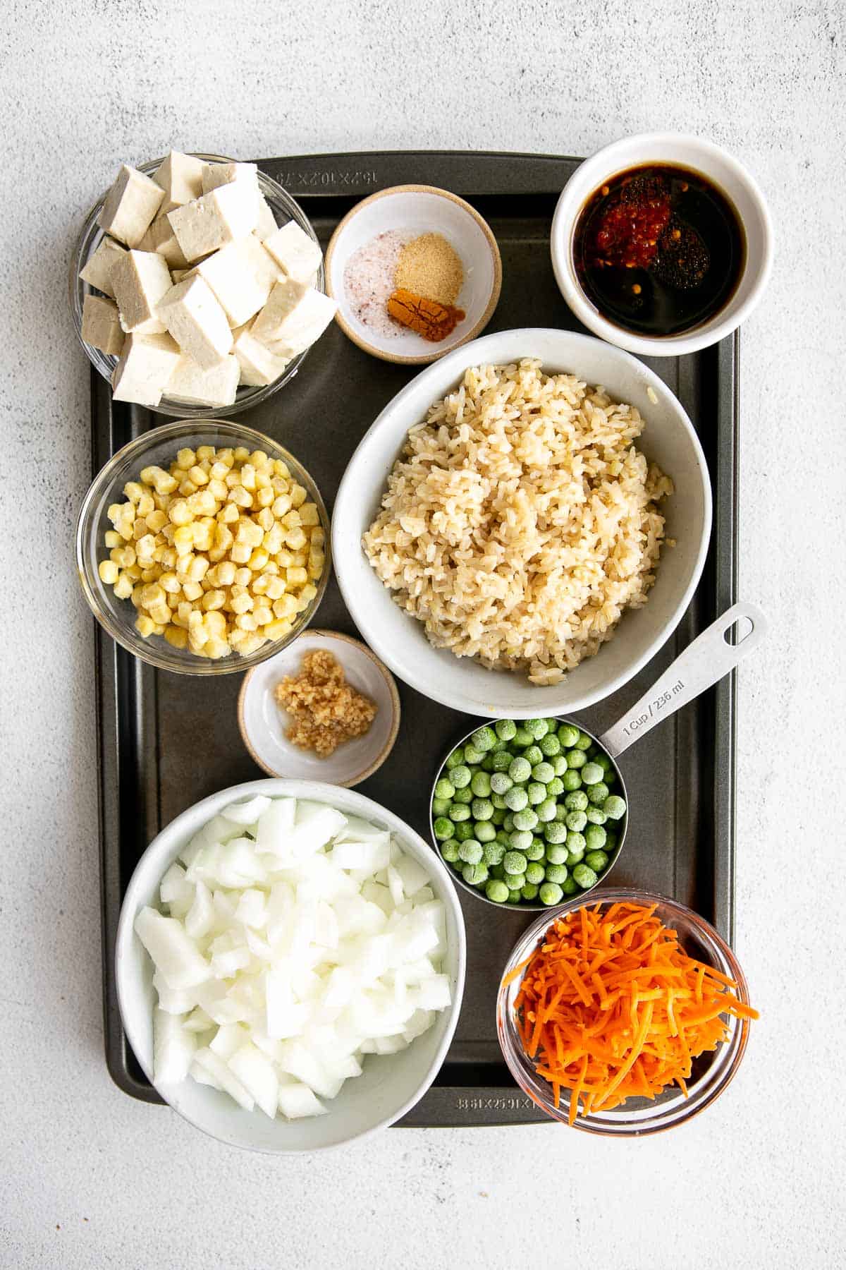 ingredients for the recipe in bowls