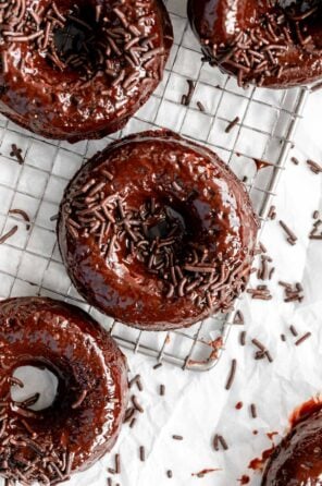 Vegan Gluten Free Chocolate Donuts