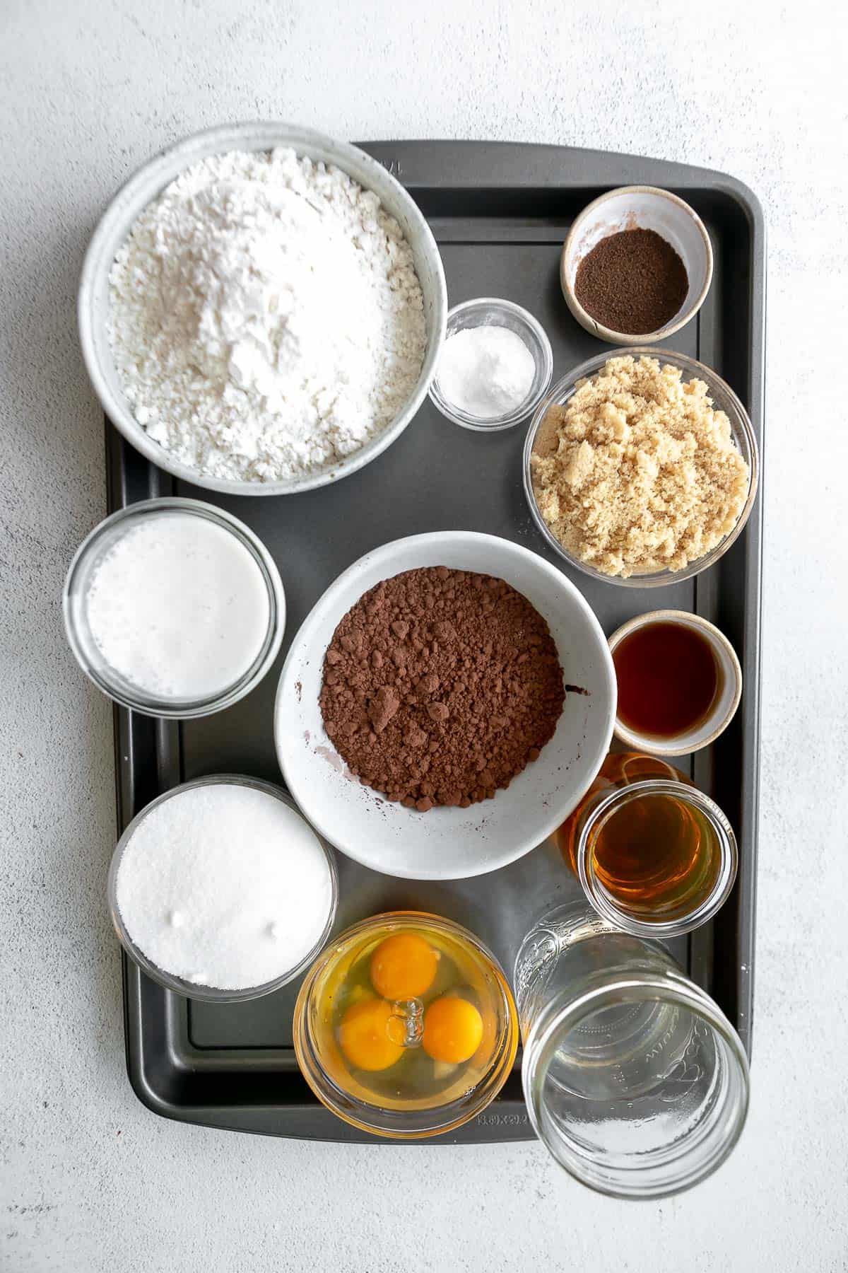 ingredients for the recipe in bowls