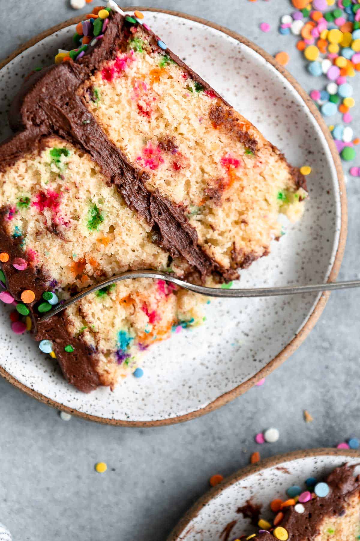 dairy free gluten free cake with frosting