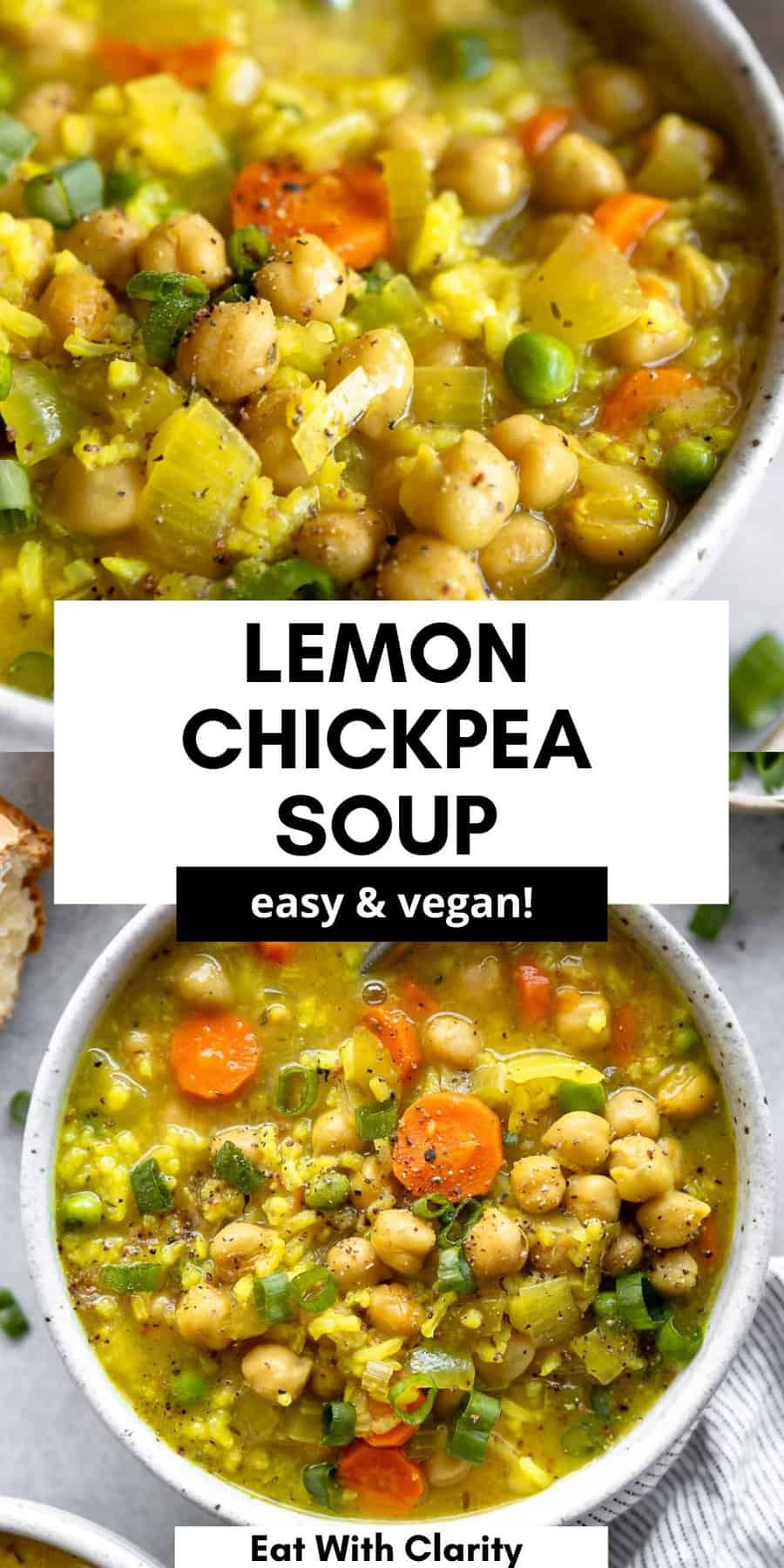 Lemon Chickpea Soup - Eat With Clarity