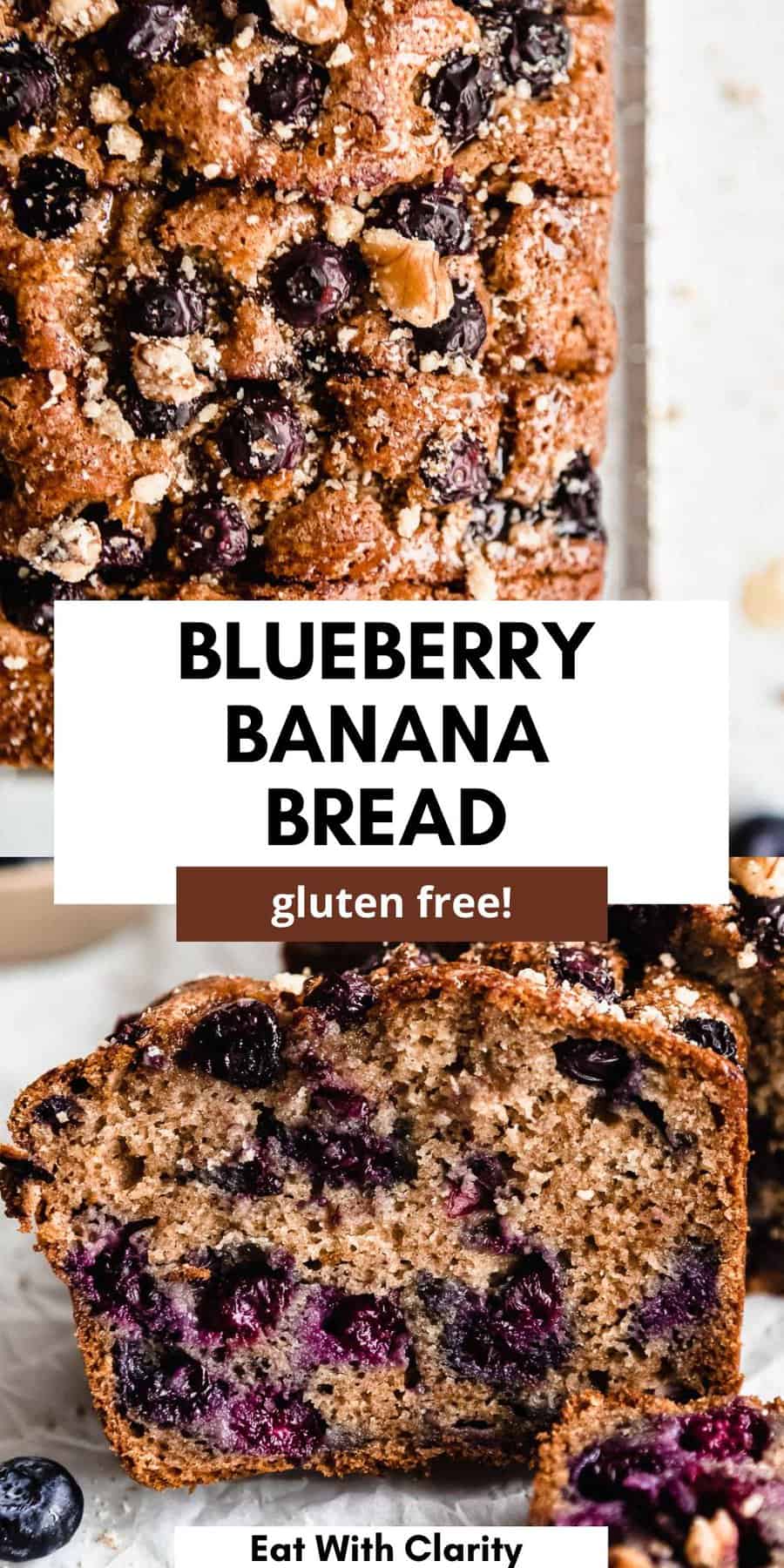 Gluten Free Blueberry Banana Bread Eat With Clarity